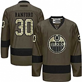 Glued Edmonton Oilers #30 Bill Ranford Green Salute to Service NHL Jersey,baseball caps,new era cap wholesale,wholesale hats
